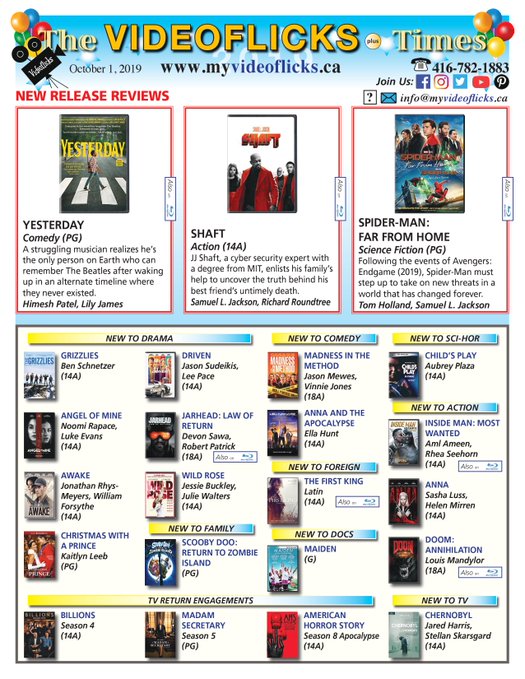 page 1 - page 2-newsletter-videoflicks-toronto-dvd-bluray-rentals